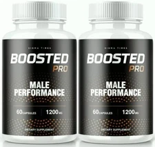 (Pack of 2) Boosted Pro Pills for Men, Supports T-Levels and Boosts Energy 60Ct