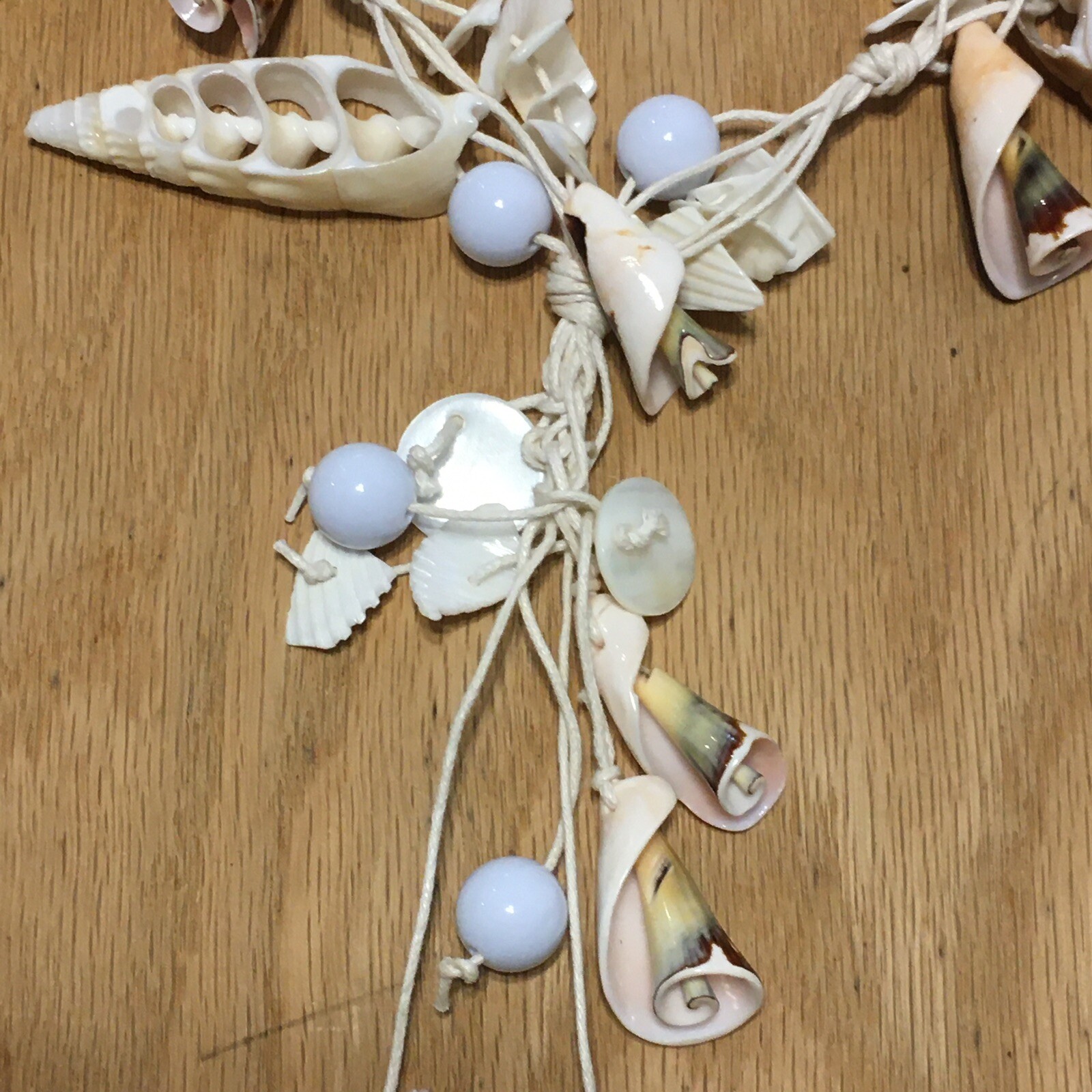 Artisan adjustable Tribal shell bead Y Statement … - image 5