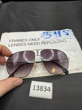 Carrera Aviator Style Sunglasses, Black and G...