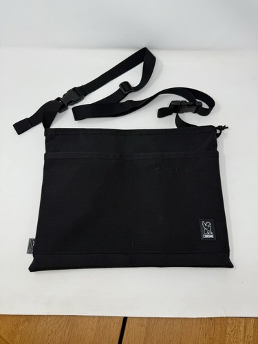 Chrome Industries BLCKCHRM 22X Mini Shoulder Bag, Airship Logo, Black - Picture 1 of 10