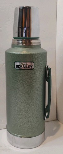 Vintage Stanley Aladdin Thermos Half 1/2 Gallon A945DH Green w/ Handle Rare!