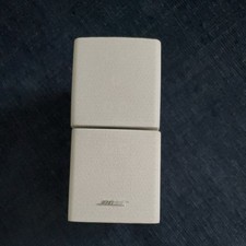 White Bose Double Cube Speakers x 2 Sounds Great. Sold as a Pair