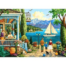 Lakeside Coastal 300 Piece Jigsaw Puzzle for Adults
