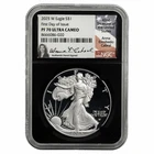 2025W American Silver Eagle $1 Anna Cabral Signature FDOI NGC PF 70 UCAM