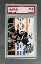 1991-92.  Pro set  Platinum  PC    Wayne Gretzky.  #PC-14.    PSA 10