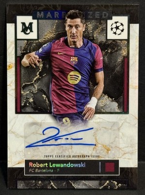 2024-25 Topps Museum UCC Barcelona Robert Lewandowski Marbleized