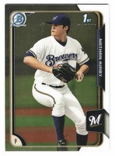 2015 Bowman Chrome Nathan Kirby 1st Milwaukee Brewers #145