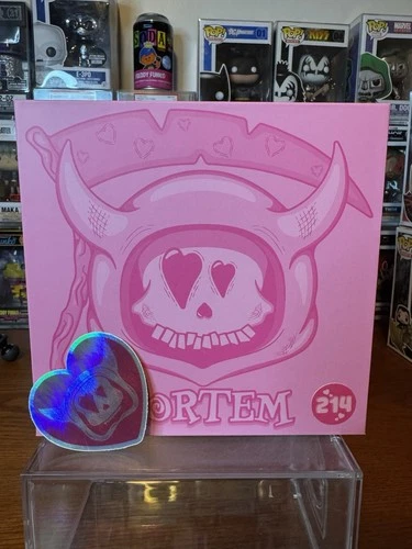 Mischief Toys Heart For Soul Pink Mortem W/ Sticker LE214 Glow GITD Valentine