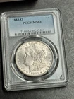 1883 O Morgan Silver Dollar Stunning Gem BU Graded PCGS MS64 $1 Coin (Slab1598)