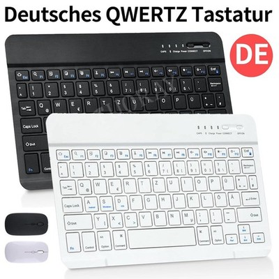 Für Xiaomi Mi Pad 5 6 7 Pro Redmi Pad SE 11/10.61 Wireless QWERTZ Tastatur Maus