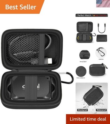 Travel-Friendly Carrying Bag for Crucial 8TB/6TB/4TB SSDs with Accessory Pocket