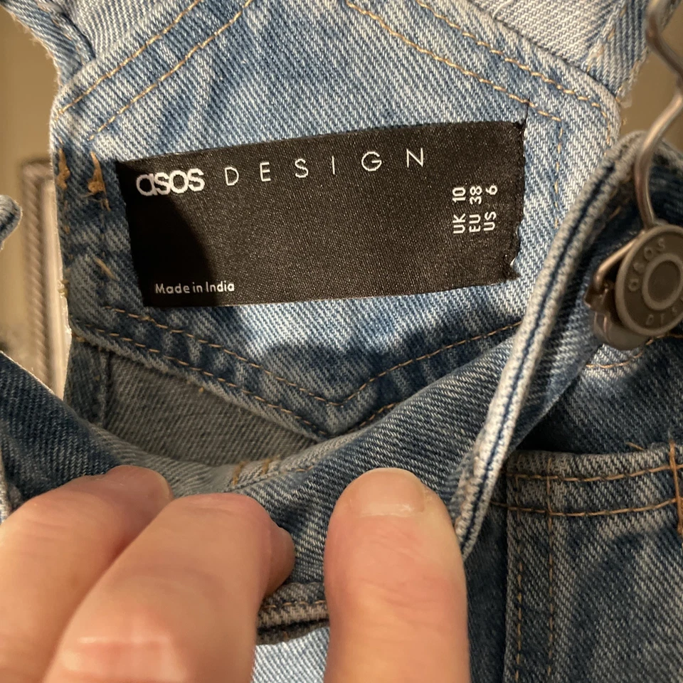 Mono con tirantes vaquero azul talla 6 de ASOS para mujer  Foto 4 de 4