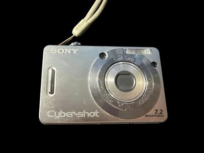 Sony Cyber-shot DSC-W55 7.2MP Digital Camera - Silver - Carl Zeiss