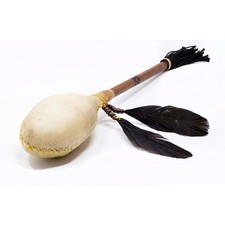 Shaman shakers Sounds like Rain or Ocean, goat skin, three sizes Ocean Medium