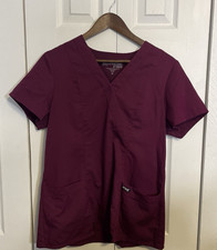 Grey s Anatomy by Barco Scrub Top Style 41101 Wine/Burgundy Women s M