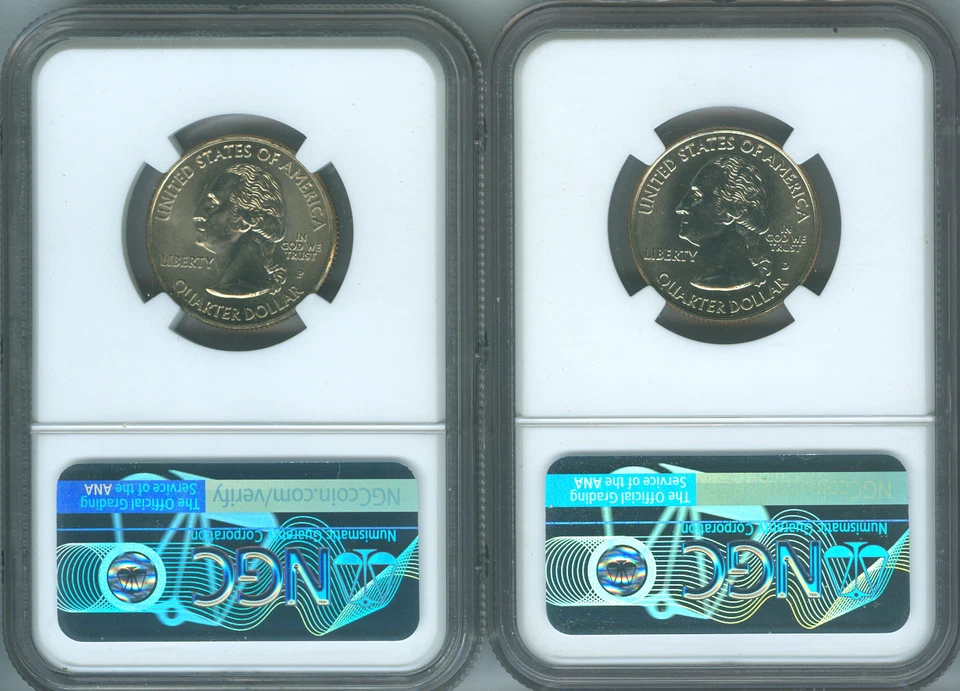 2009 P D Guam Quarter 2 Coin Set NGC MS66 Holiday Sale 🎁 - Image 2 of 2