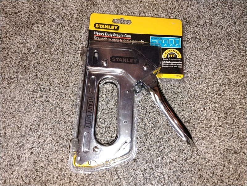 Stanley TR110 Heavy Duty Staple Gun Steel Construction Silver 1 Piece Stapler