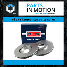 2x Brake Discs Pair Vented fits FORD CAPRI Mk3 Super 2.8 Front 81 to 87 PRN Set