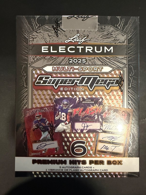 2025 Leaf Electrum Multi-Sport Factory Sealed Hobby Super Mega Box