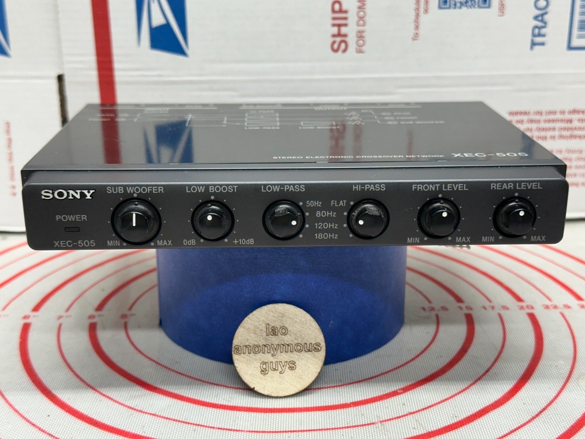 SONY # XEC-505 Electronic Crossover Network Vintage Old School SQ