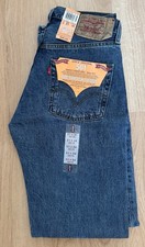 Vintage Levi's 501 Preshrunk Jeans 31x34 New with Tags Dark Wash/Button Fly