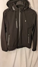 Little Donkey Andy Men s Softshell Rain Proof Jacket BlackOpt Hood Size L
