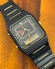 Vintage Seiko Watch Men Digital Analog H601-5179 PVD Case 29mm New Battery