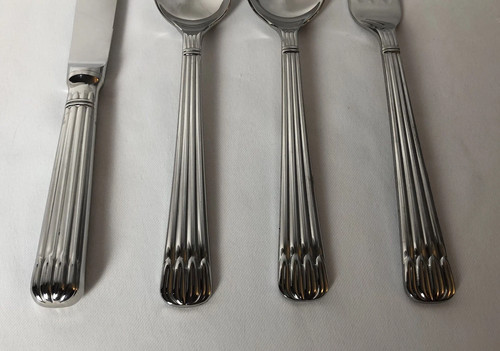 *CHRISTOFLE - OSIRIS - STAINLESS STEEL - FRANCE - 4 PIECE SET * - Picture 7 of 9