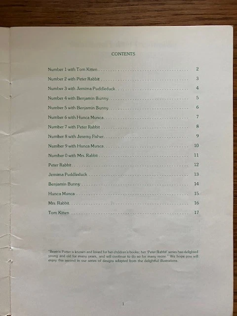 Peter Rabbit Themed and Hummel Counted Cross Stitch Pattern Books by Green Apple - Image 4 of 4