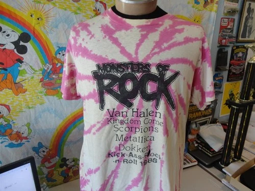 80s Monsters Of Rock Van Halen Kingdom Come Scorpions Co 1980s vintage concert t-shirt, vintage, single stitch, B+ condition