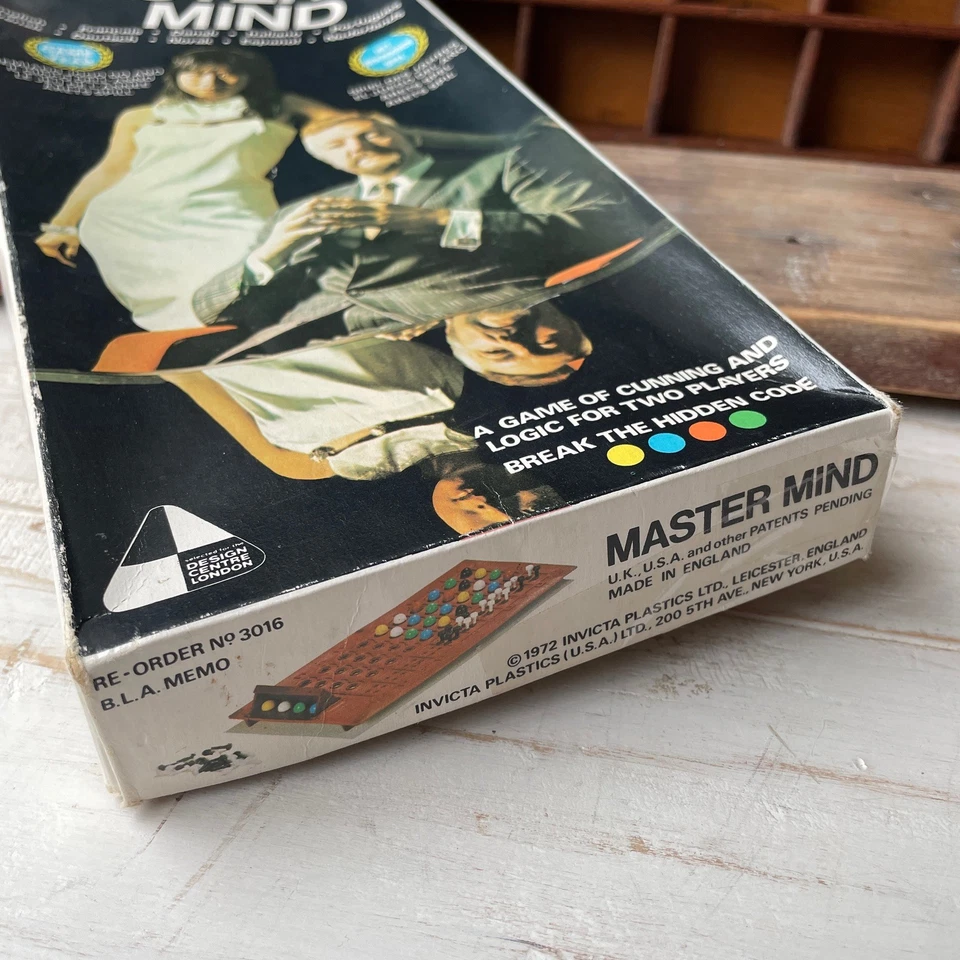 Vintage Mastermind Game Invicta Original 1972 Code Breaking Game Complete - Image 3 of 4