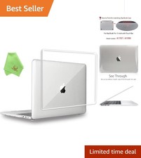Crystal Clear Glossy Hard Case for MacBook Pro 15" A1990/A1707 - Perfect Prot...