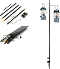 Camping Lantern Stand Hanging Pole for Portable Lamp - Folding Collapsible NEW!