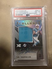 tua tagovailoa rookie card psa 8 2020 panini xr. rookie card picture