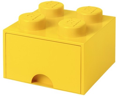 LEGO Schubladenbox STORAGE BRICK DRAWER 4 1 Schub gelb