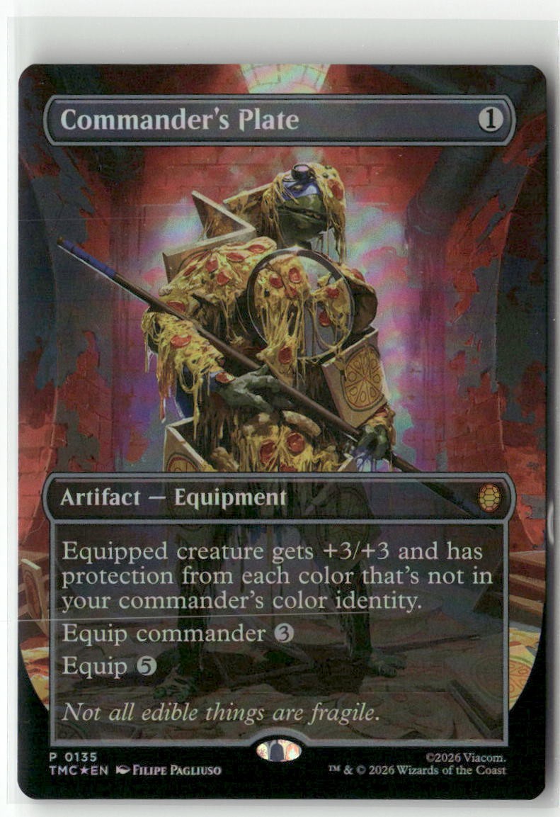 Commander's Plate (Borderless) P Comm: Teenage Mutant Ninja