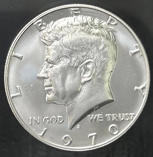 1970-S Kennedy Half Dollar Direct From Proof Set - 40% Silver!