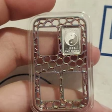 X1 Lot 1 gram Silver Bar Holder Vintage Custom Holder 3d Printed Hold 8 yingyang
