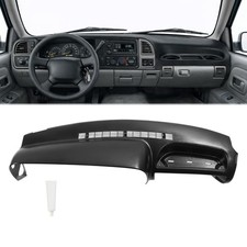 Molded Dashboard Dash Cover Cap Overlay For 1995-1996 C/K1500 Tahoe Black