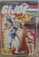 Rare 1984 Hasbro G.I Joe Cobra Storm Shadow  Cobra Ninja  32 Back Vintage MOC