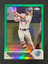 Yohei Ohshima 2023 Topps Chrome NPB Nippon Green Refractor /99 Dragons