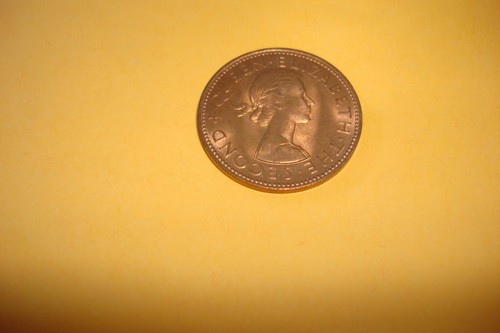 1962 NEW ZEALAND 1/2 HALF PENNY BU UNC GEM FROM OLD COIN DEALER STOCK - Picture 3 of 4