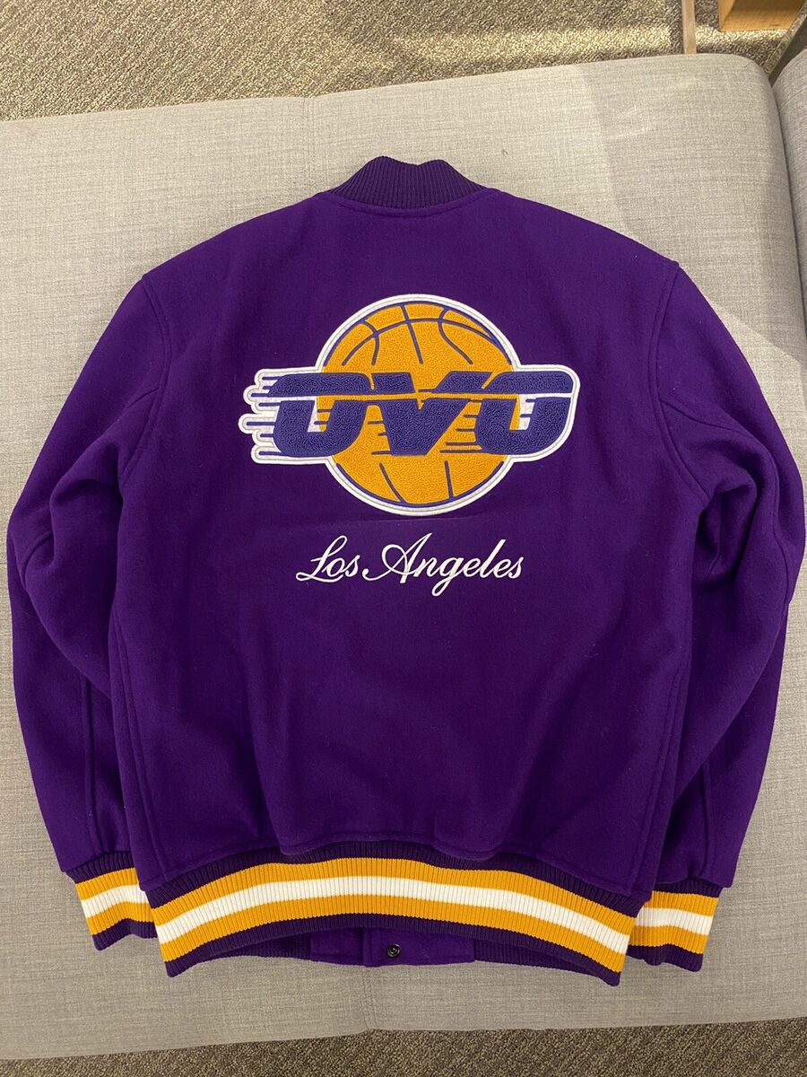 OVO X NBA Los Angeles Lakers Varsity Jacket World Champions OVO X NBA Los Angeles Lakers Varsity Jacket World Champions