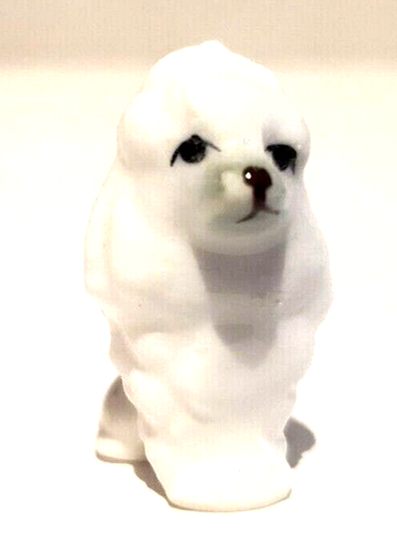 Set Of 6 Porcelain Ceramic and Stone Dogs Miniatures Dachshund Poodle - Picture 4 of 10