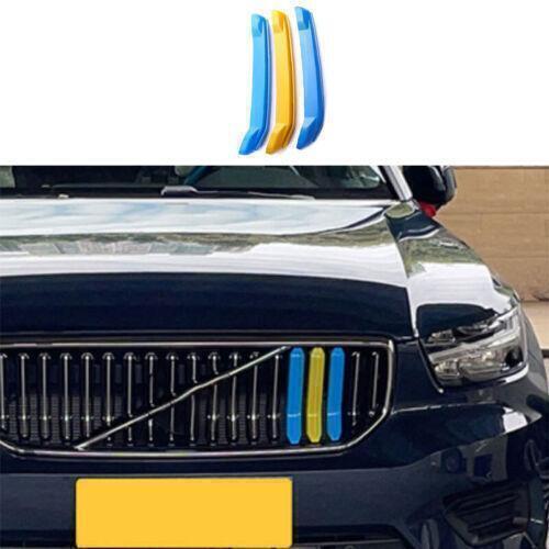 3-Piece Color Front Bumper Hood Grill Strip for Volvo XC60 2018-2023