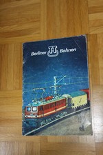 Katalog Berliner TT Bahnen - 1977/1978 - Modellbahnkatalog+Zubehör - DDR