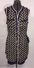 NWT Greylin Women’s Dress Sz L Open Mid Back Shirtdress Navy Blue Nordstrom