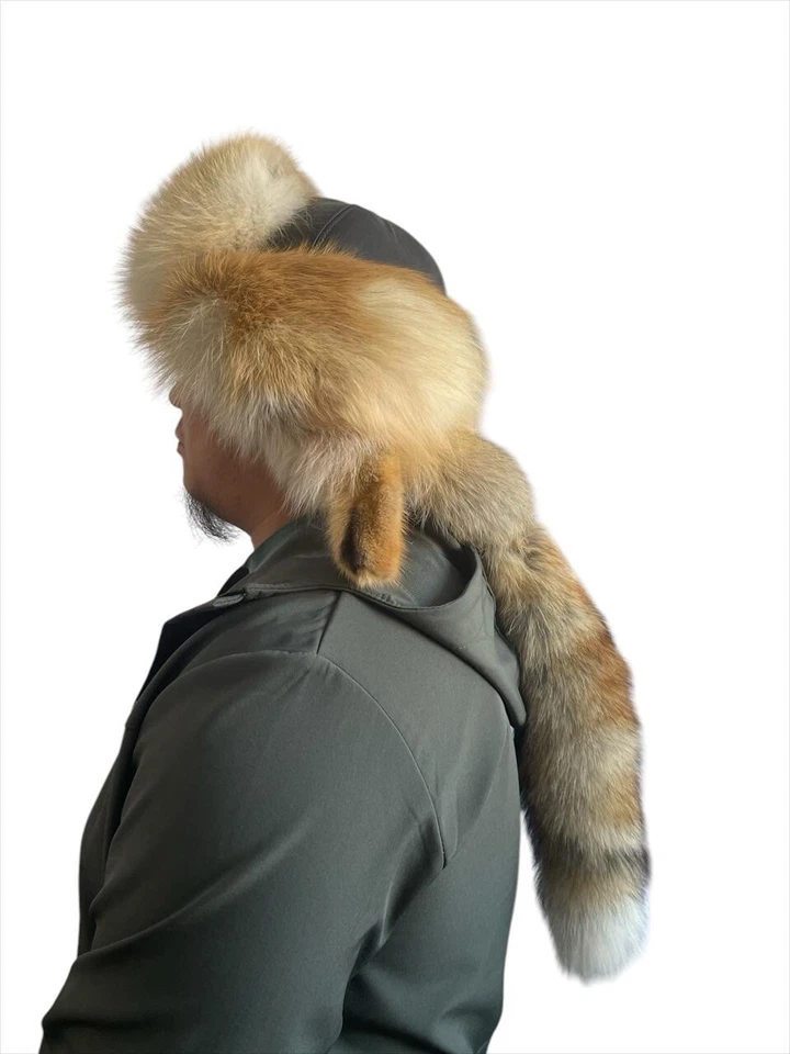 Sombrero de piel de zorro natural Malakhai Foto 4 de 4