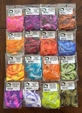 Rabbit Strips  - Two Toned  -  1/8" Wide -  Hareline