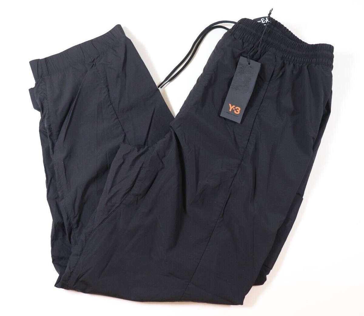 ADIDAS X Y-3 TRAVEL STRETCH NYLON CARGO CROPPED TRACK PANTS BLACK